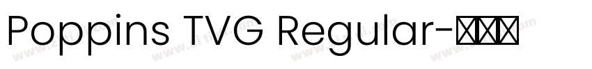 Poppins TVG Regular字体转换